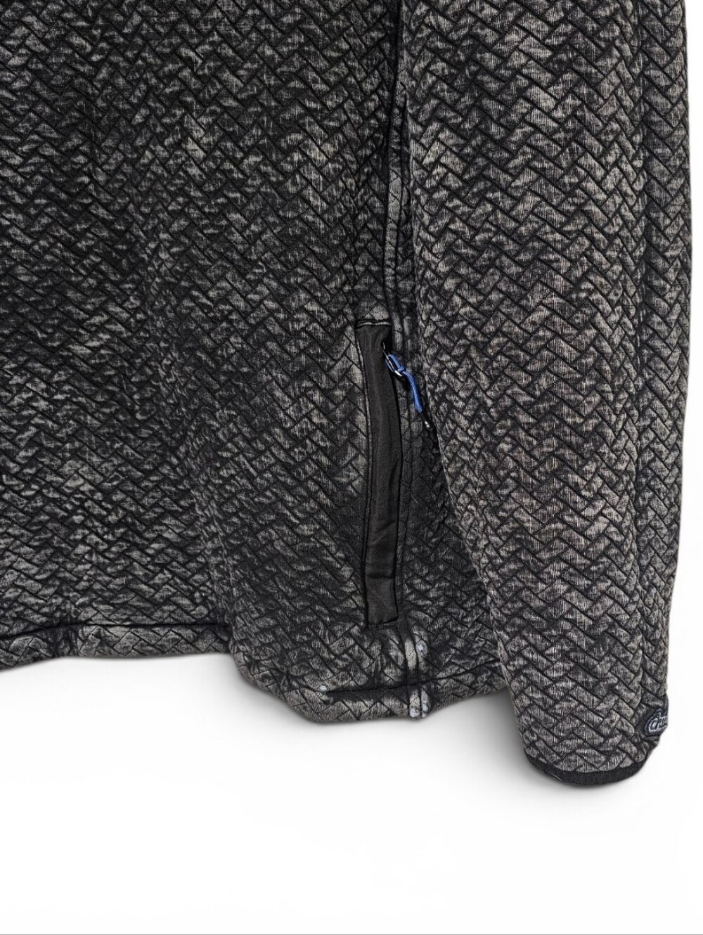 Chubbies Back To Basics Quilted Quarter Zip Pullover Faded Black Men's Size XL - Picture 5 of 11
